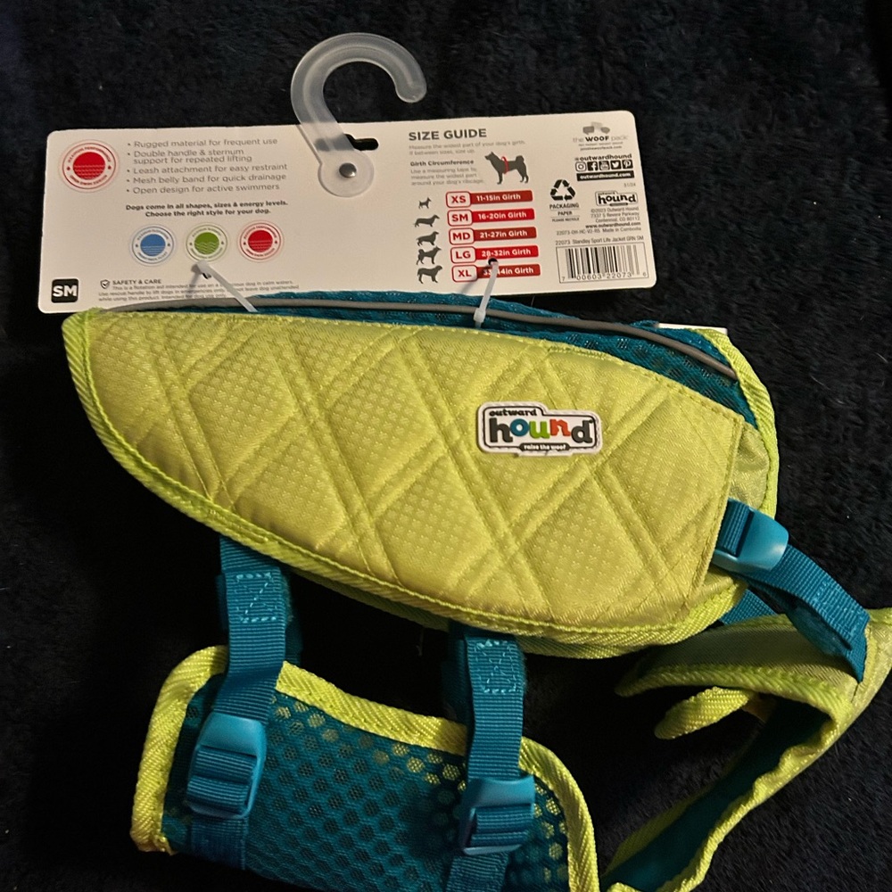 Outward Hound Standley Sport High Performance Ripstop Dog Life Vest sz Small